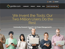 Tablet Screenshot of gantter.com